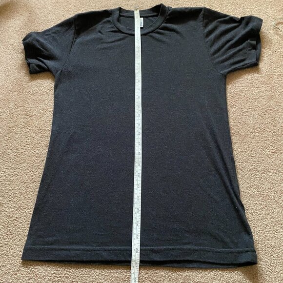 SET OF 2 Los Angeles Apparel TR01 Unisex Tri-Blend Crew Neck T-Shirt Dark Gray S - Picture 6 of 8